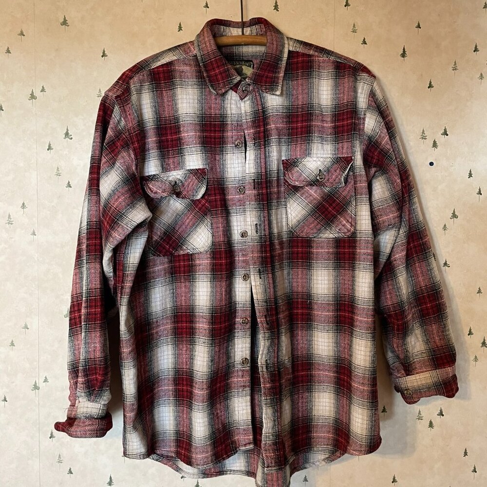 Heavyweight Field and Stream Flannel Button Up Shirt